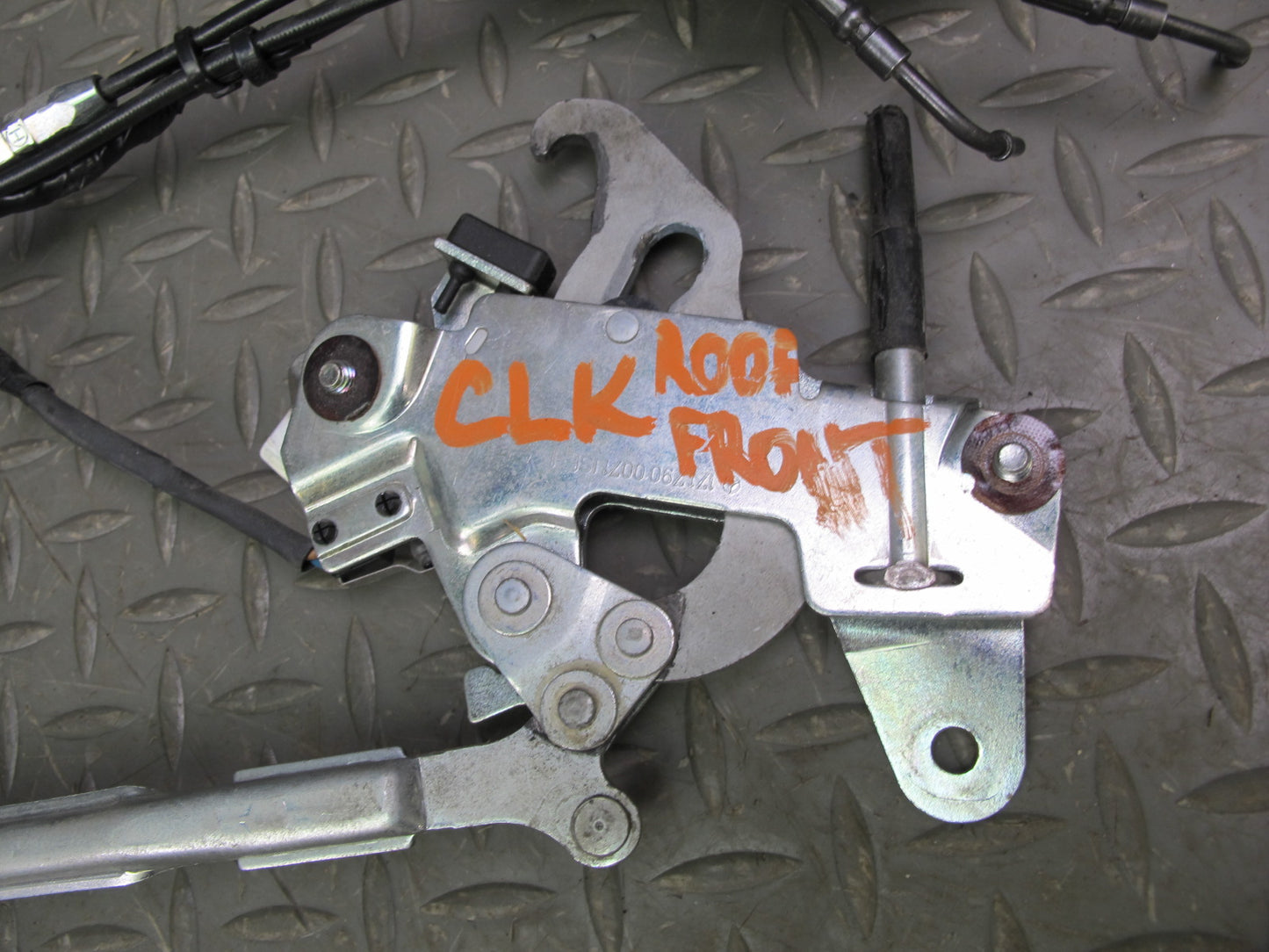 05-11 Mercedes R171 SLK TOP Roof Hydraulic Linkage w Cable & Lock Latch Set OEM