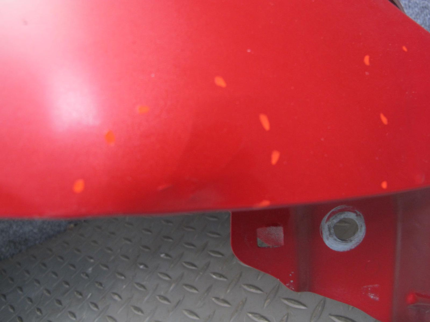 04-08 Mazda RX8 Front Right Passenger Side Fender Shell Panel Cover RED OEM