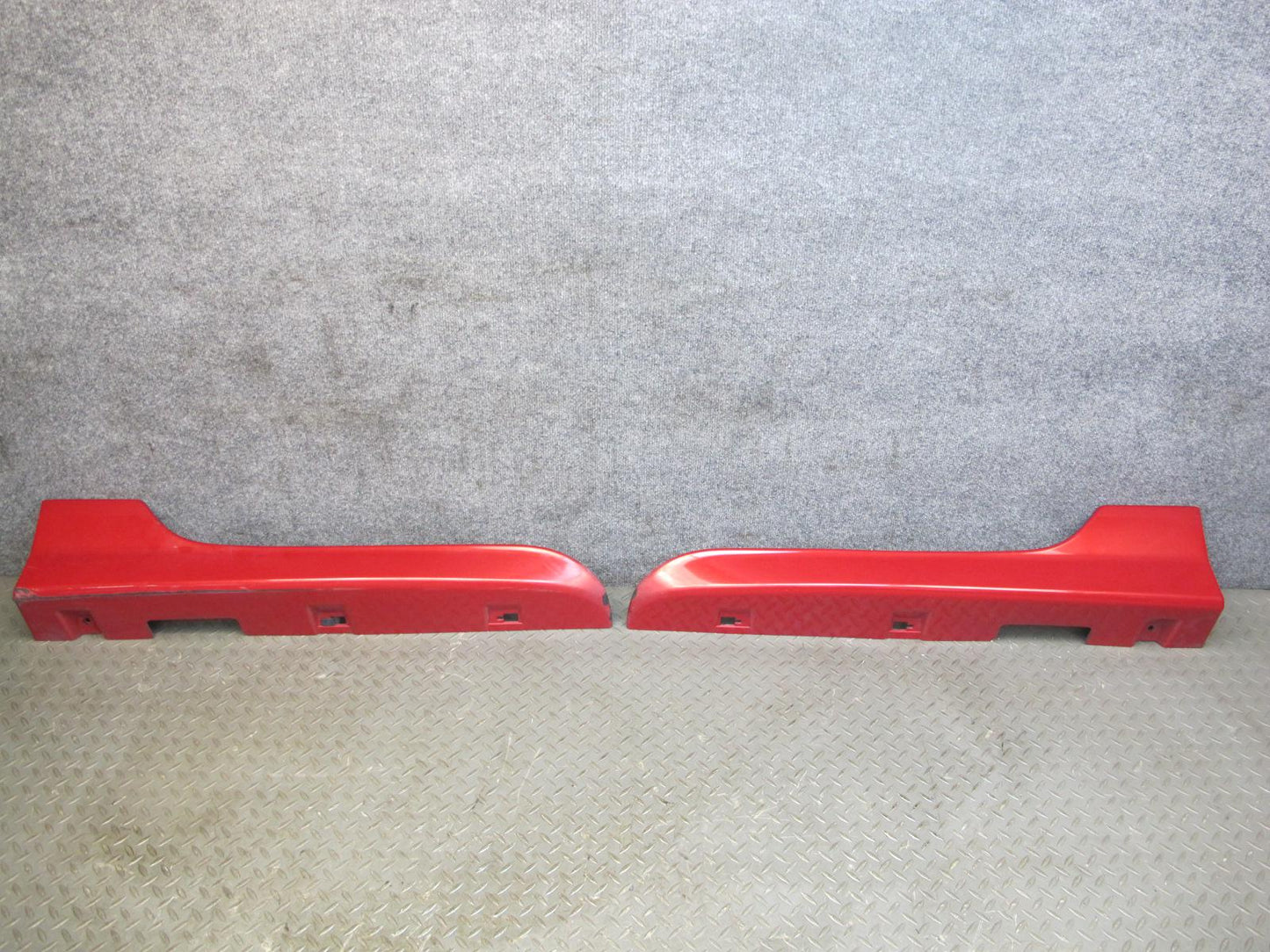 04-08 Mazda RX8 Side Skirt Rocker Panel Molding Set of 2 RED OEM