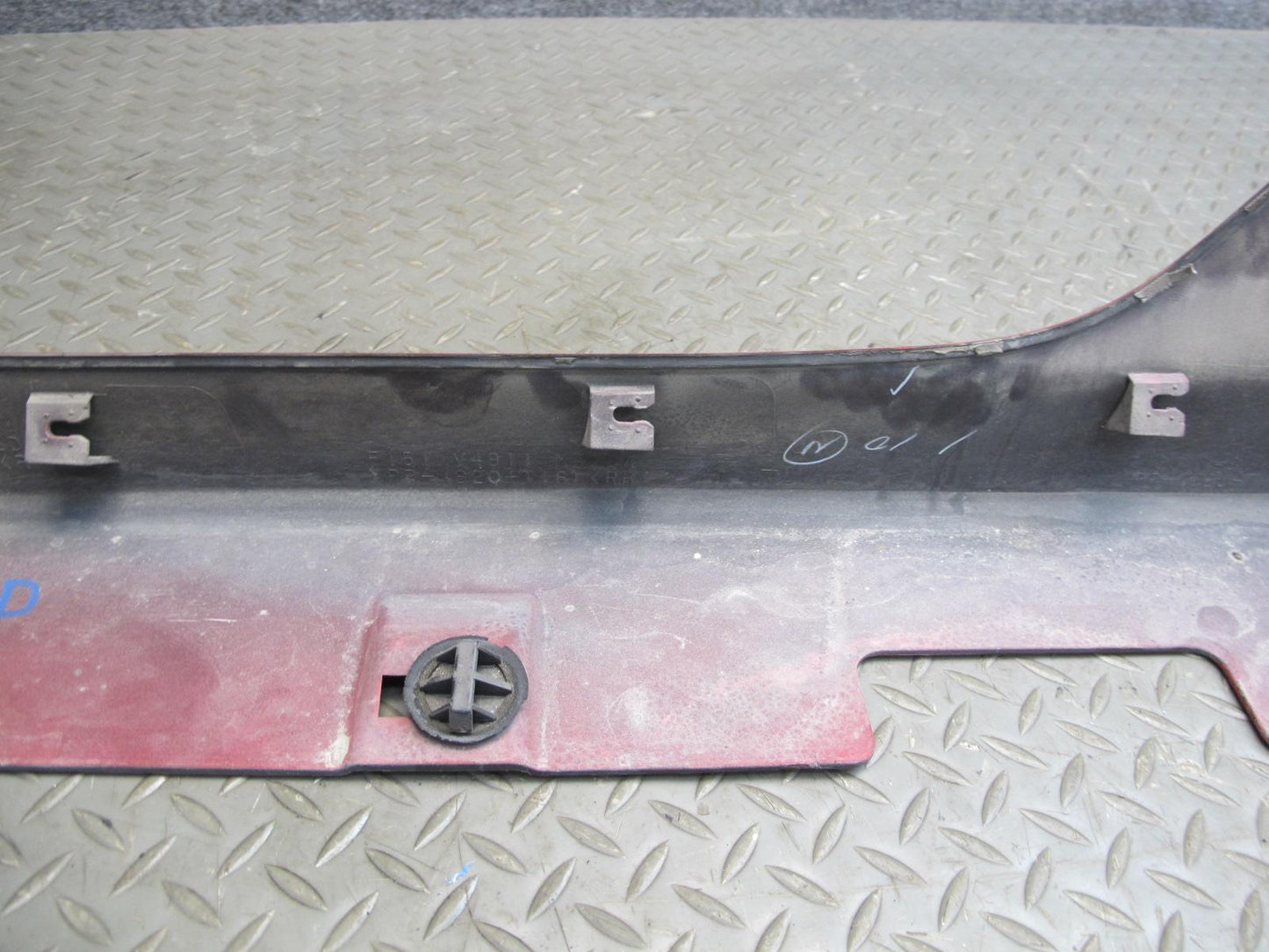 04-08 Mazda RX8 Side Skirt Rocker Panel Molding Set of 2 RED OEM
