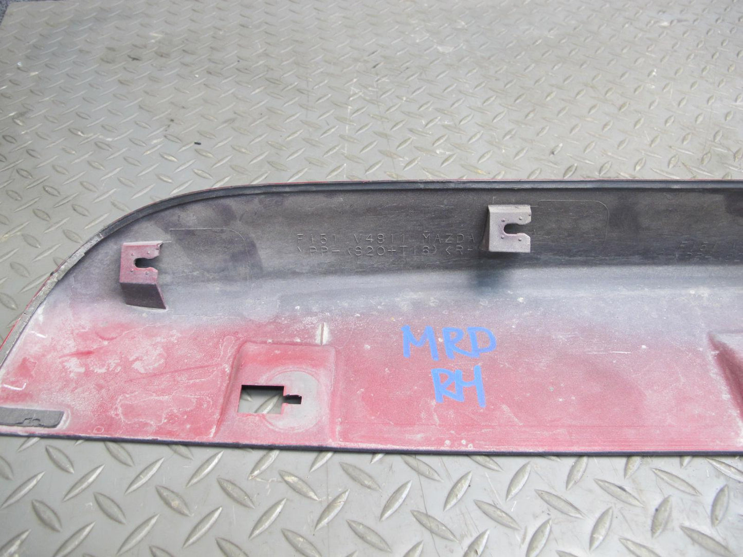 04-08 Mazda RX8 Side Skirt Rocker Panel Molding Set of 2 RED OEM