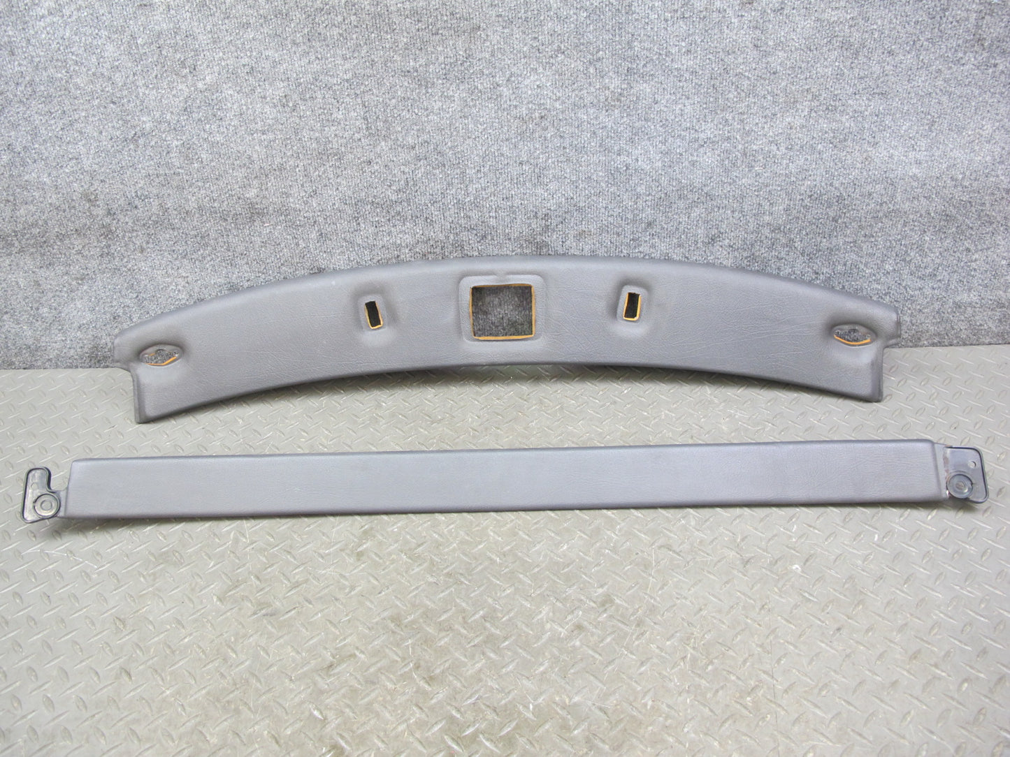 88-91 Mazda RX7 Convertible Set of 2 Front & Rear Headliner Trim Cover Gray OEM
