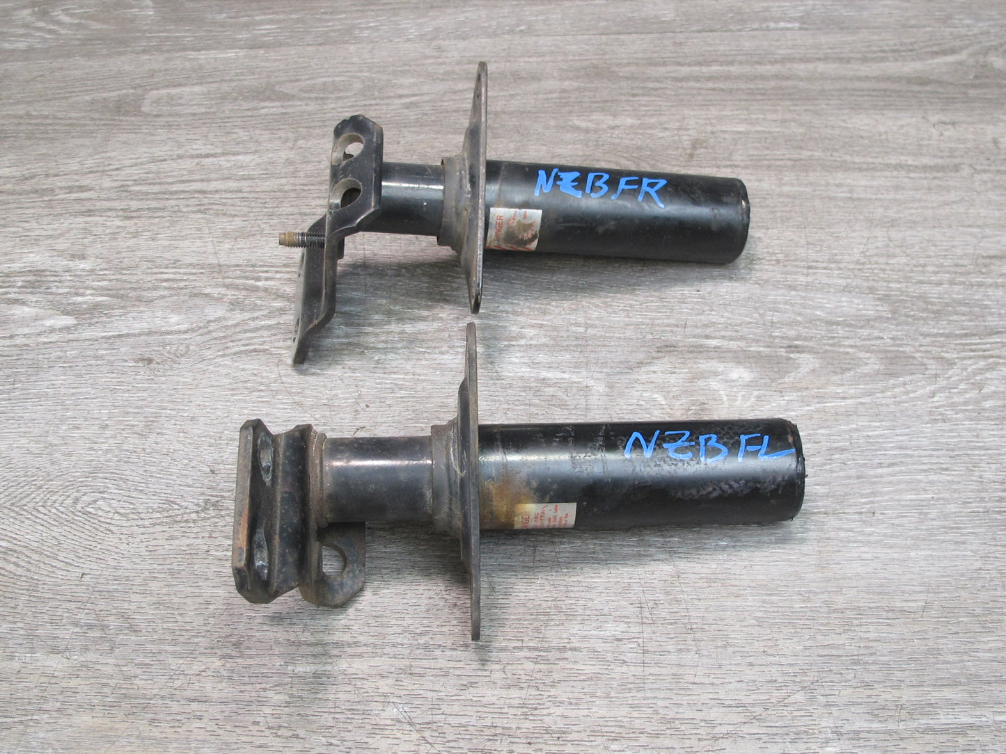 90-96 Nissan Z32 300ZX Set of 2 Front Bumper Impact Shock Absorber OEM