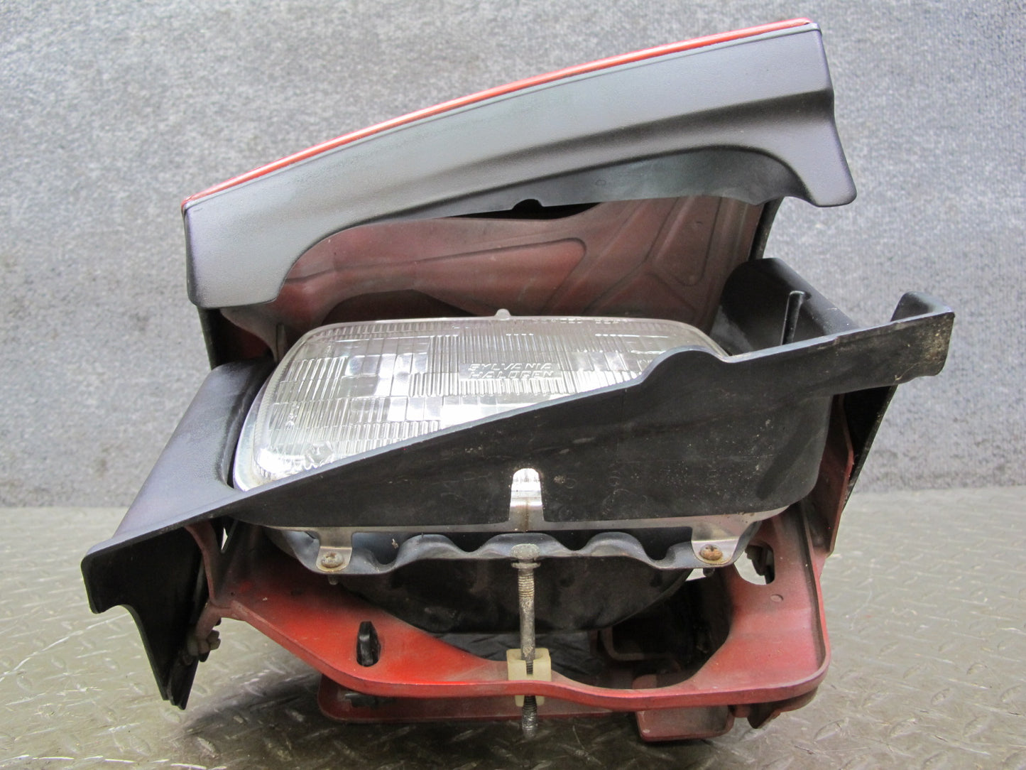 86-91 Mazda RX7 FC3S Front Right POP UP Headlight Lamp Assembly RED OEM