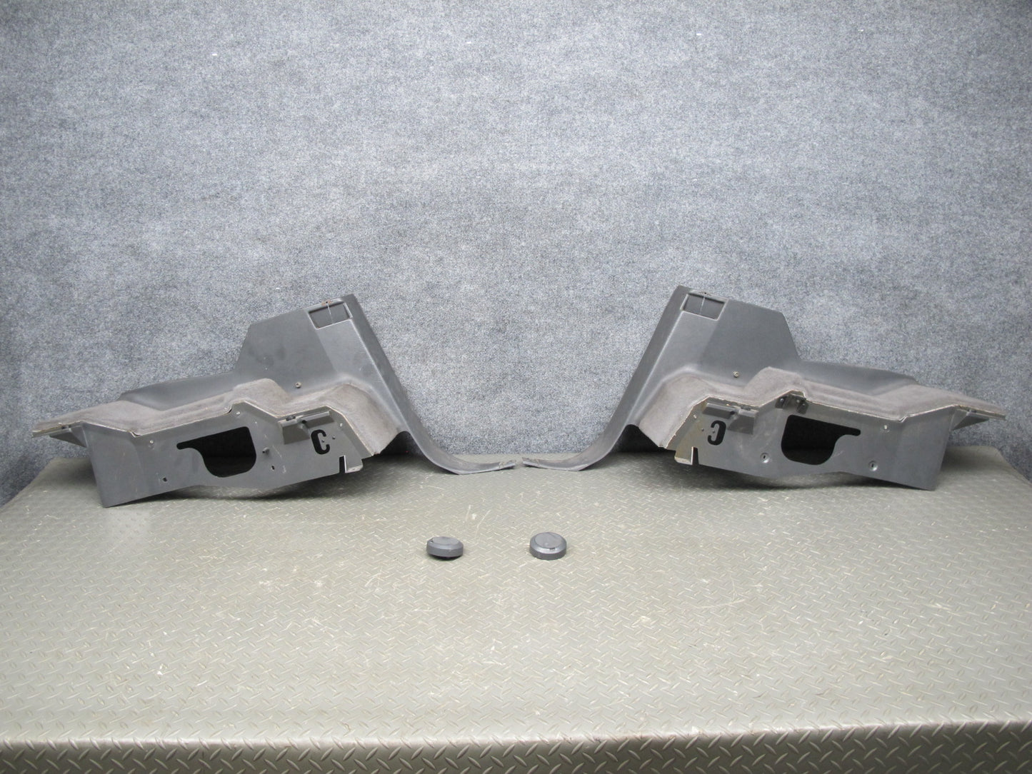 88-91 Mazda RX7 Convert Rear Right & Left Quarter Lower Trim Panel Cover Set OEM