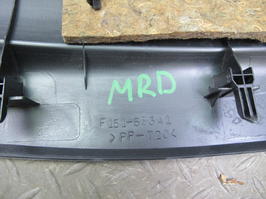 04-08 Mazda RX8 Rear Interior Right Center Left Side Cover Trim Set Black OEM