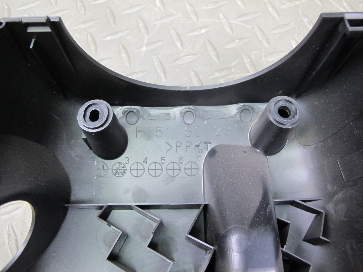 04-11 Mazda RX8 Lower & Upper Steering Column Cover Bezel Trim Black OEM