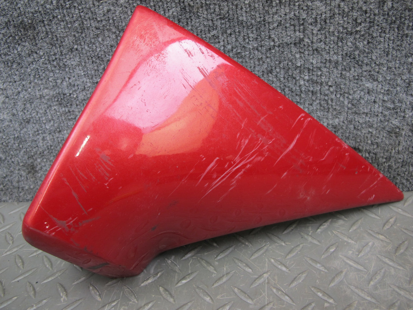 04-08 Mazda RX8 Rear Left Driver Side Bumper Lower Molding Panel RED OEM