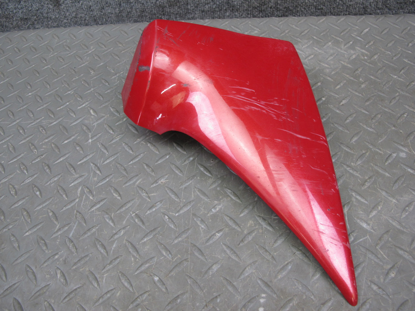 04-08 Mazda RX8 Rear Left Driver Side Bumper Lower Molding Panel RED OEM