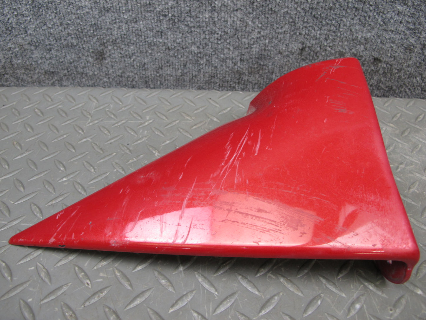 04-08 Mazda RX8 Rear Left Driver Side Bumper Lower Molding Panel RED OEM