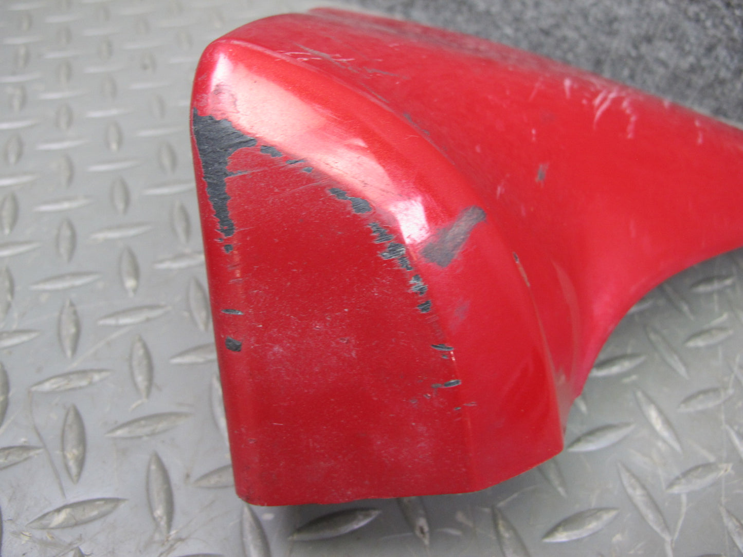 04-08 Mazda RX8 Rear Left Driver Side Bumper Lower Molding Panel RED OEM