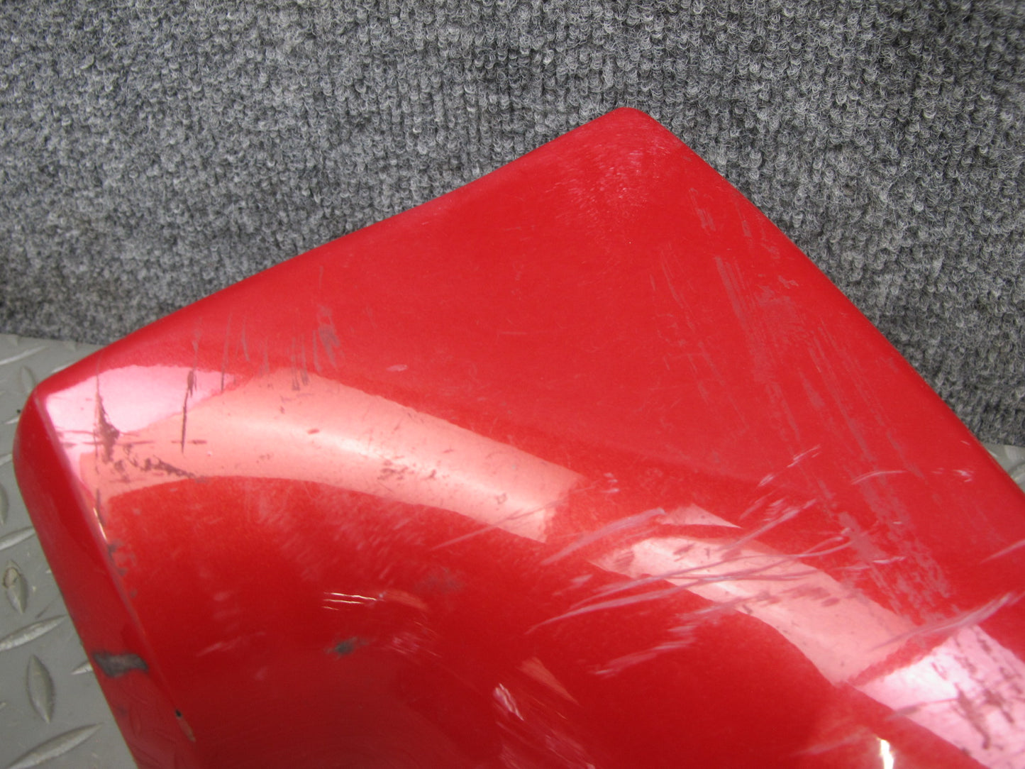 04-08 Mazda RX8 Rear Left Driver Side Bumper Lower Molding Panel RED OEM