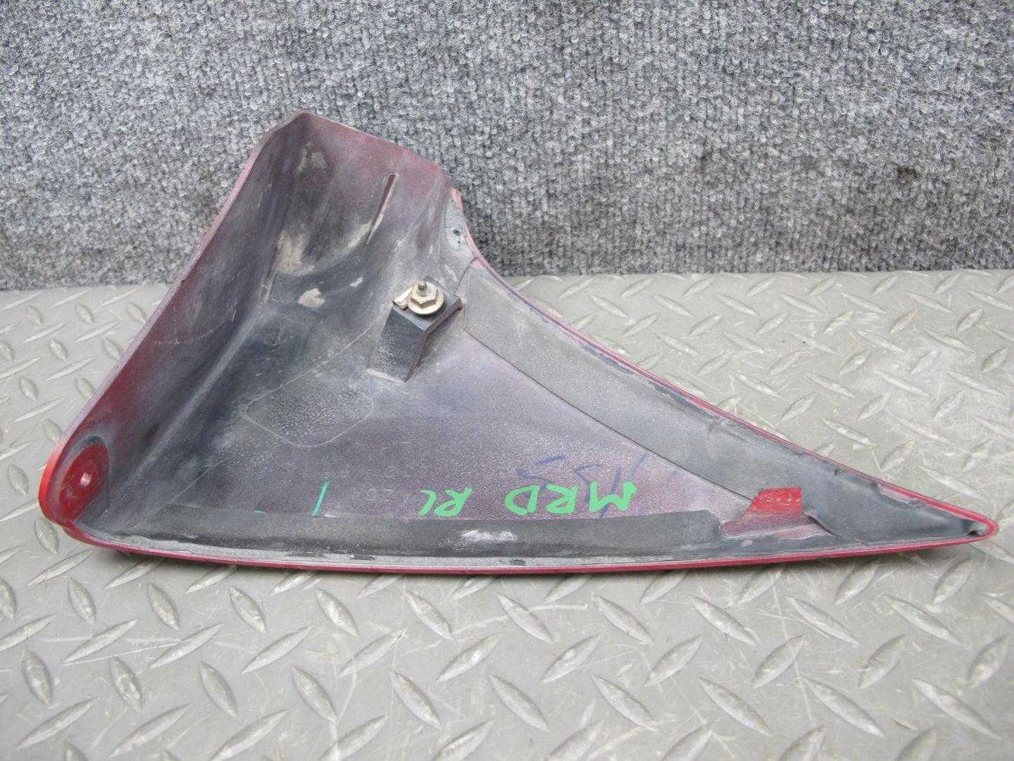 04-08 Mazda RX8 Rear Left Driver Side Bumper Lower Molding Panel RED OEM