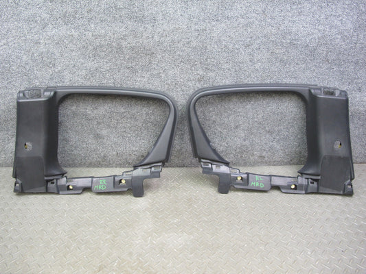 04-11 Mazda RX8 Rear Left Right Side Door Panel Window Frame Panel Set Black OEM
