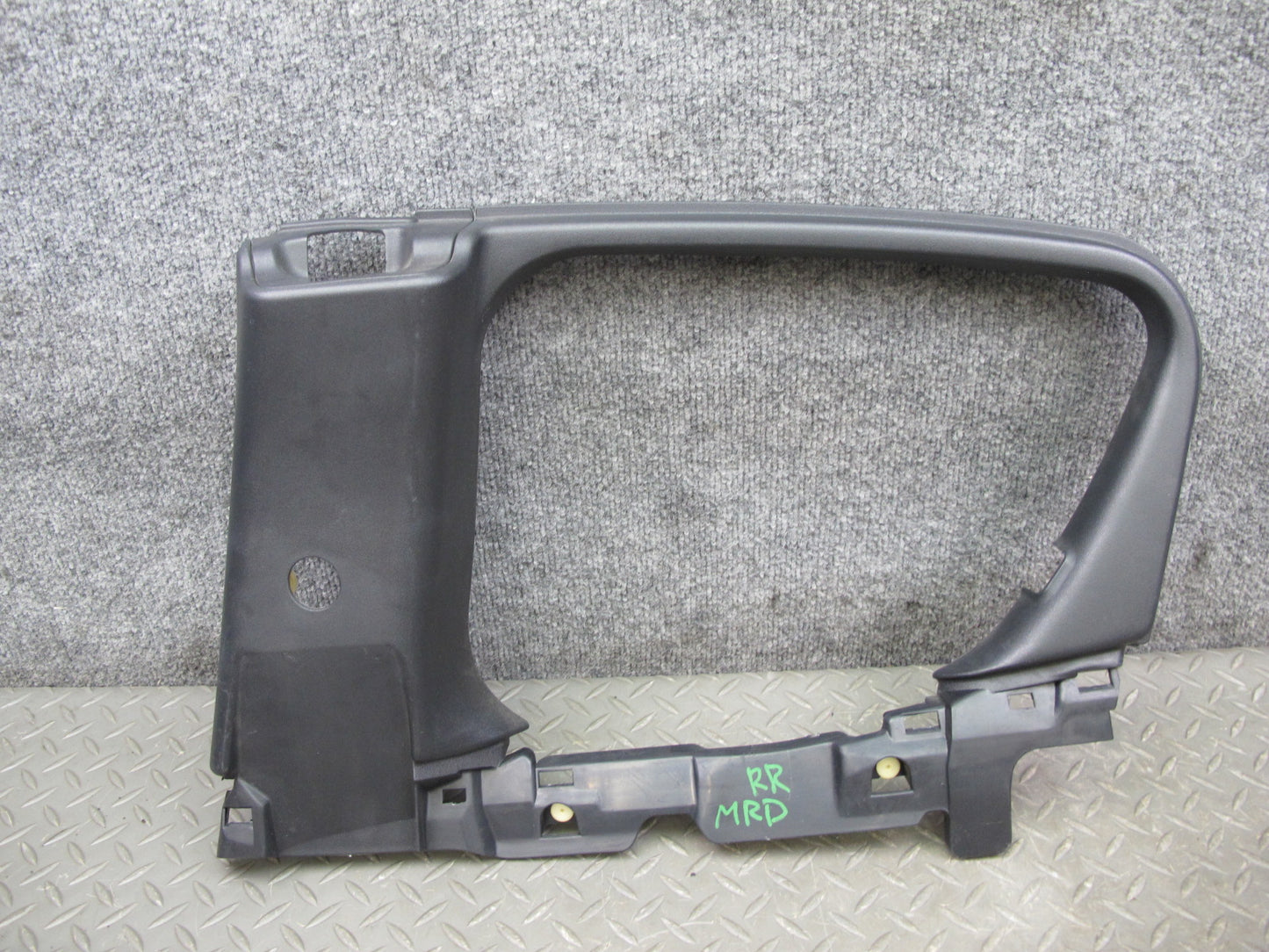 04-11 Mazda RX8 Rear Left Right Side Door Panel Window Frame Panel Set Black OEM