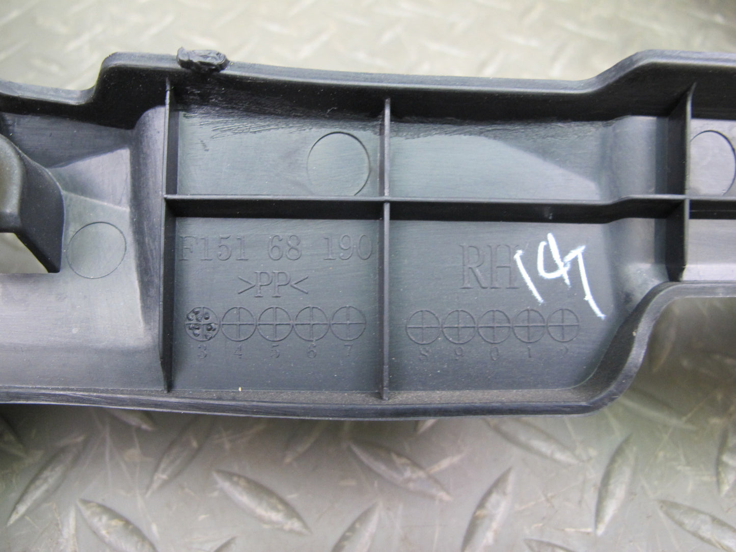 04-11 Mazda RX8 Rear Left Right Side Door Panel Window Frame Panel Set Black OEM