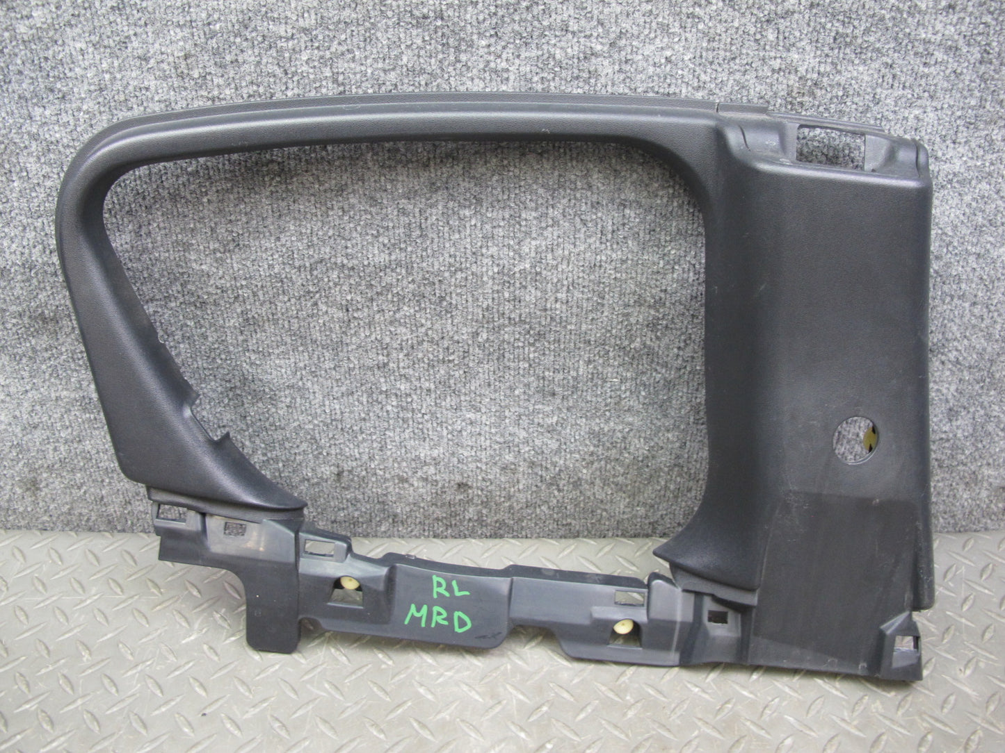 04-11 Mazda RX8 Rear Left Right Side Door Panel Window Frame Panel Set Black OEM