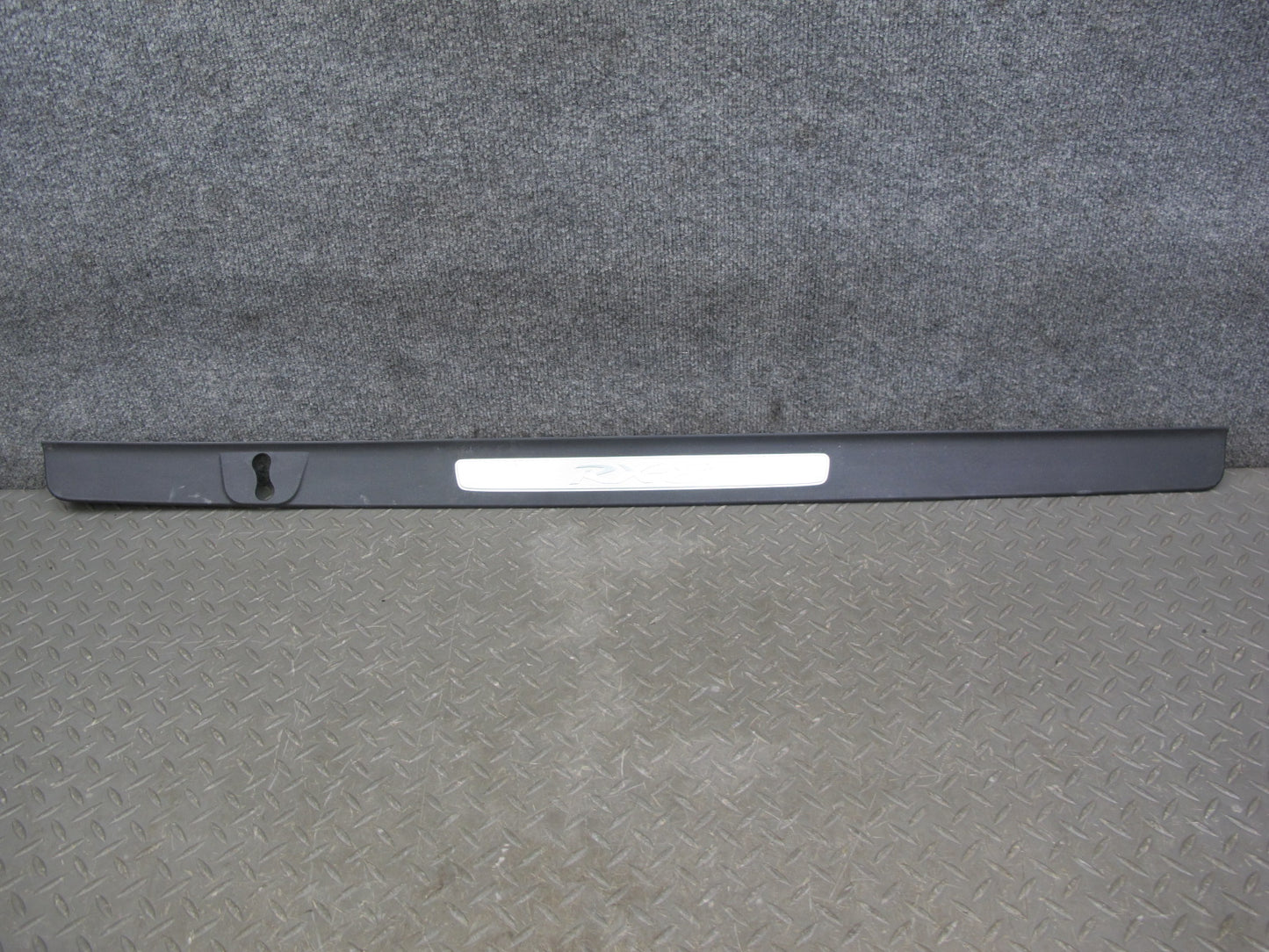 04-11 Mazda RX8 Door Sill Scuff Plate Trim Cover Left & Right Side Set Black OEM