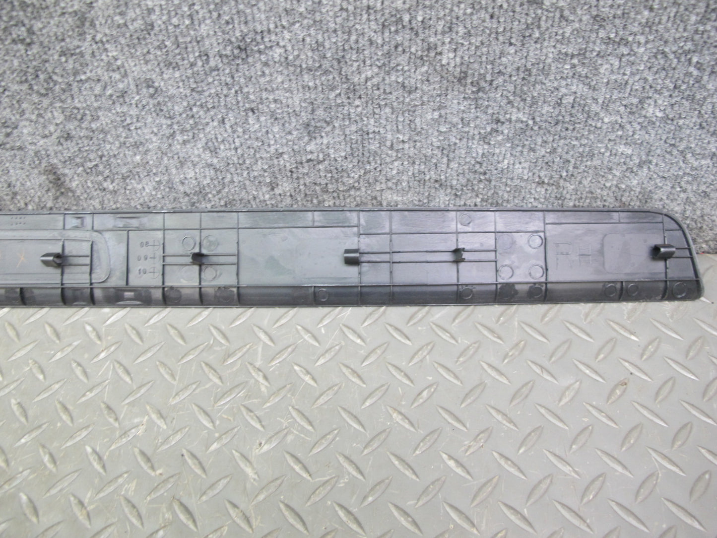 04-11 Mazda RX8 Door Sill Scuff Plate Trim Cover Left & Right Side Set Black OEM