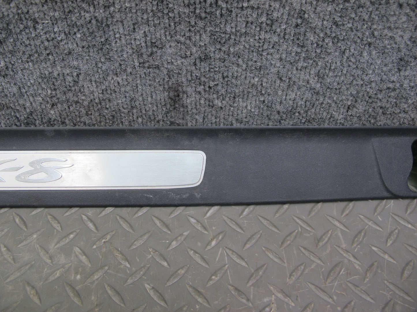 04-11 Mazda RX8 Door Sill Scuff Plate Trim Cover Left & Right Side Set Black OEM