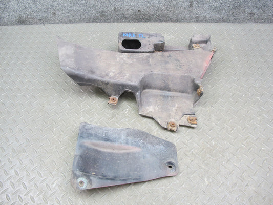 86-88 Mazda RX7 FC3S Front Left Fender Liner w Brake Air Vent Duct Set OEM