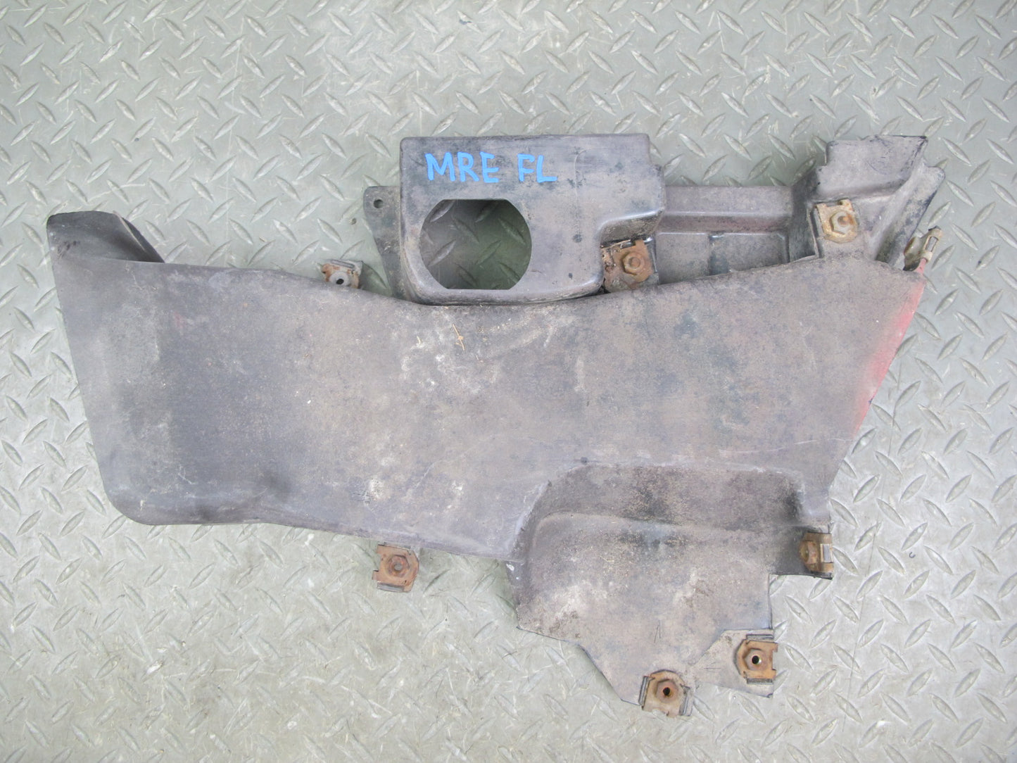 86-88 Mazda RX7 FC3S Front Left Fender Liner w Brake Air Vent Duct Set OEM