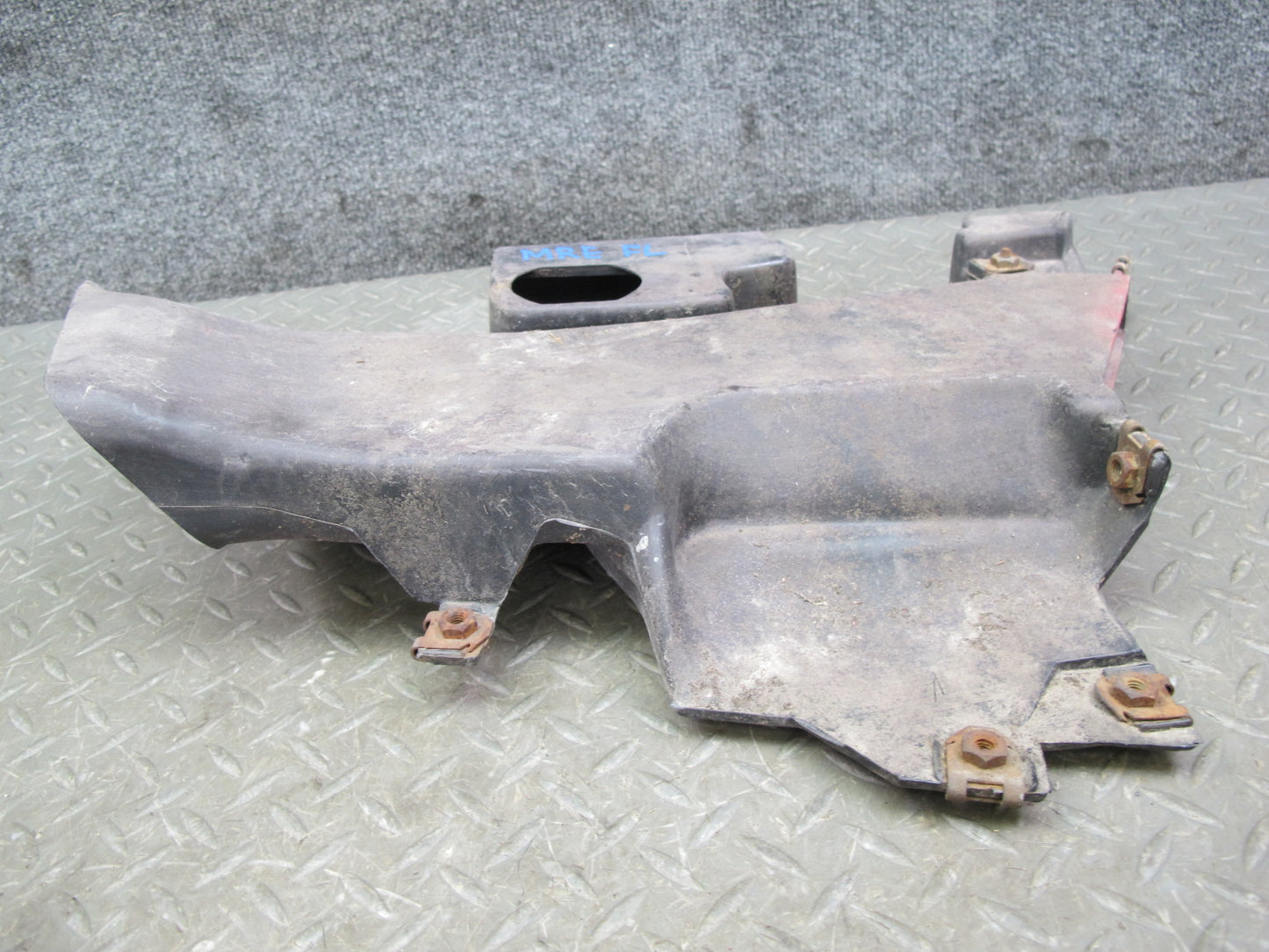 86-88 Mazda RX7 FC3S Front Left Fender Liner w Brake Air Vent Duct Set OEM