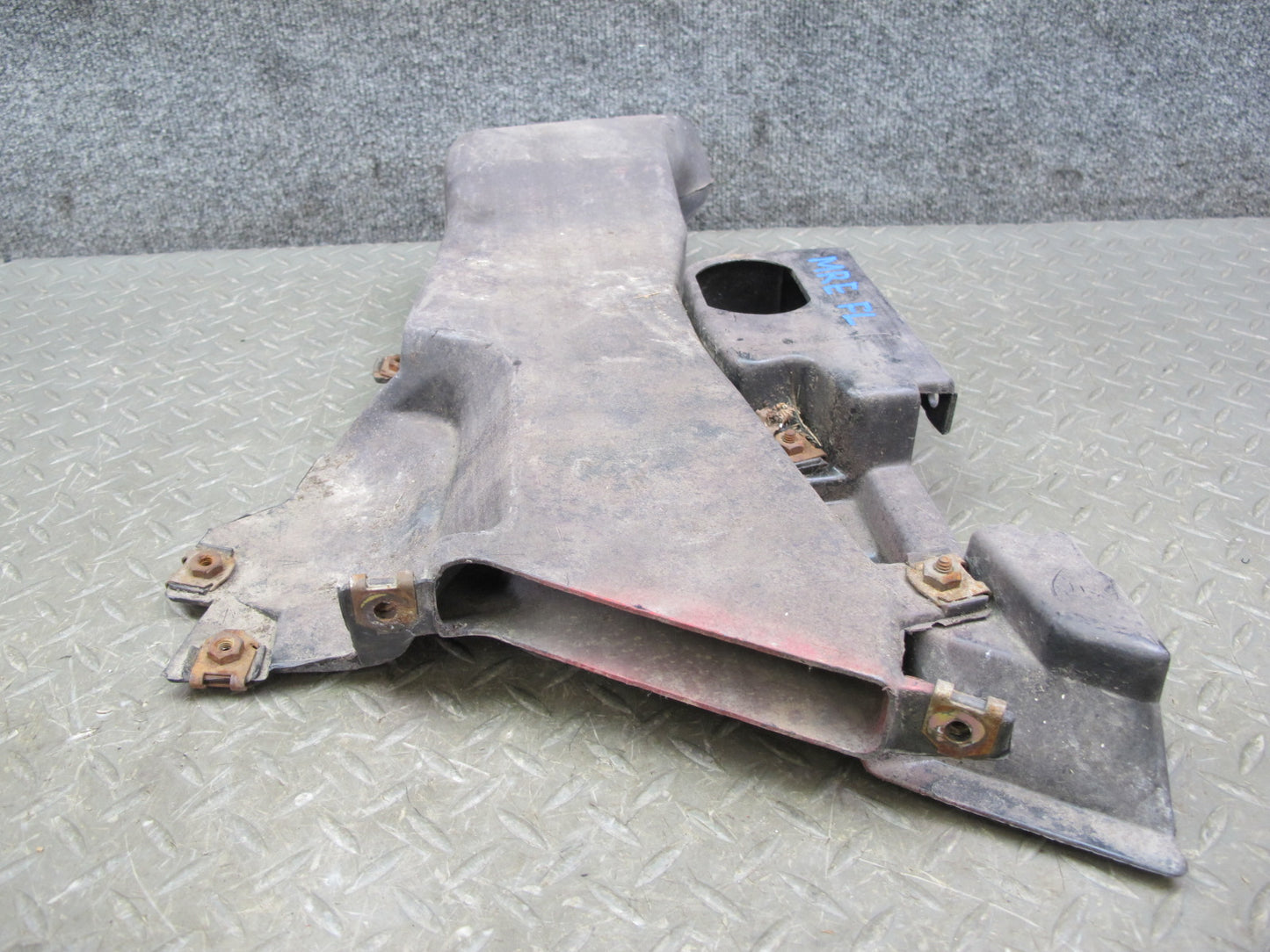 86-88 Mazda RX7 FC3S Front Left Fender Liner w Brake Air Vent Duct Set OEM