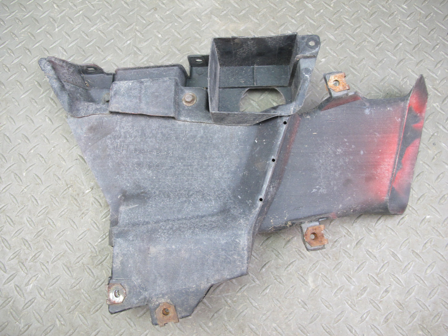 86-88 Mazda RX7 FC3S Front Left Fender Liner w Brake Air Vent Duct Set OEM