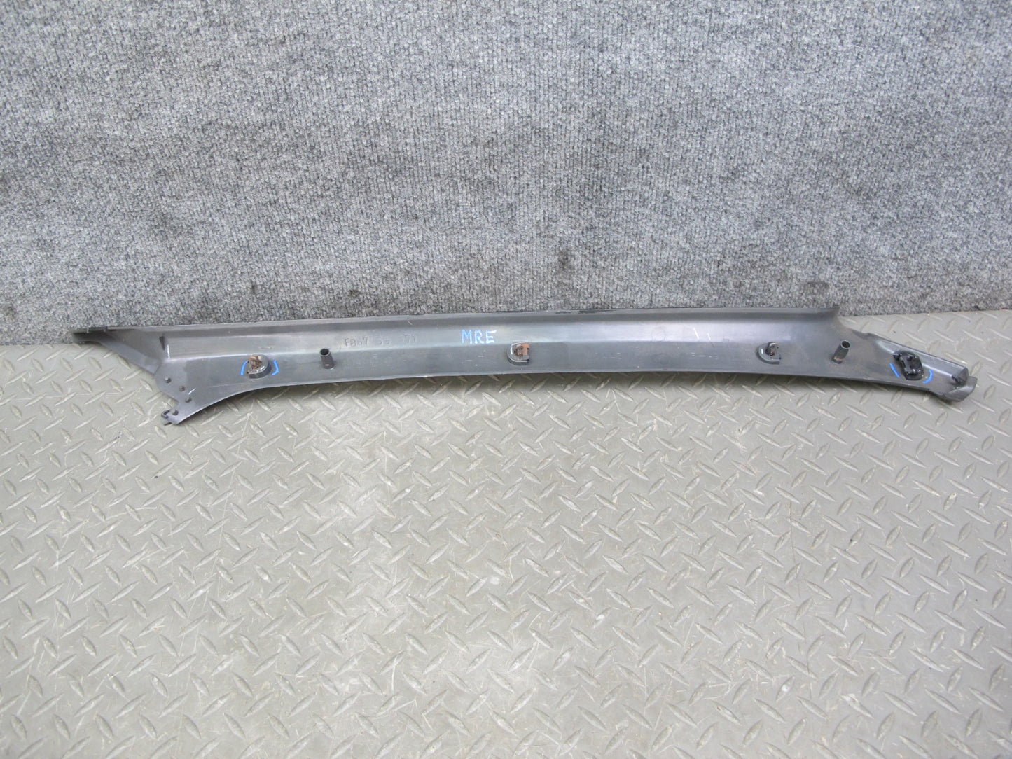 88-91 Mazda RX7 FC3S Convertible Front Left & Right A Pillar Trim Set Gray OEM