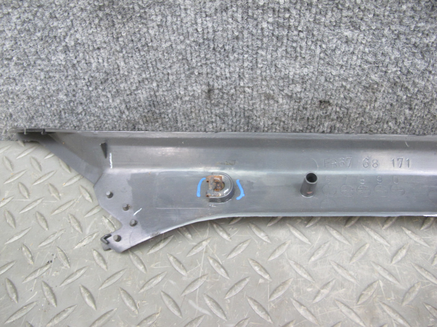 88-91 Mazda RX7 FC3S Convertible Front Left & Right A Pillar Trim Set Gray OEM