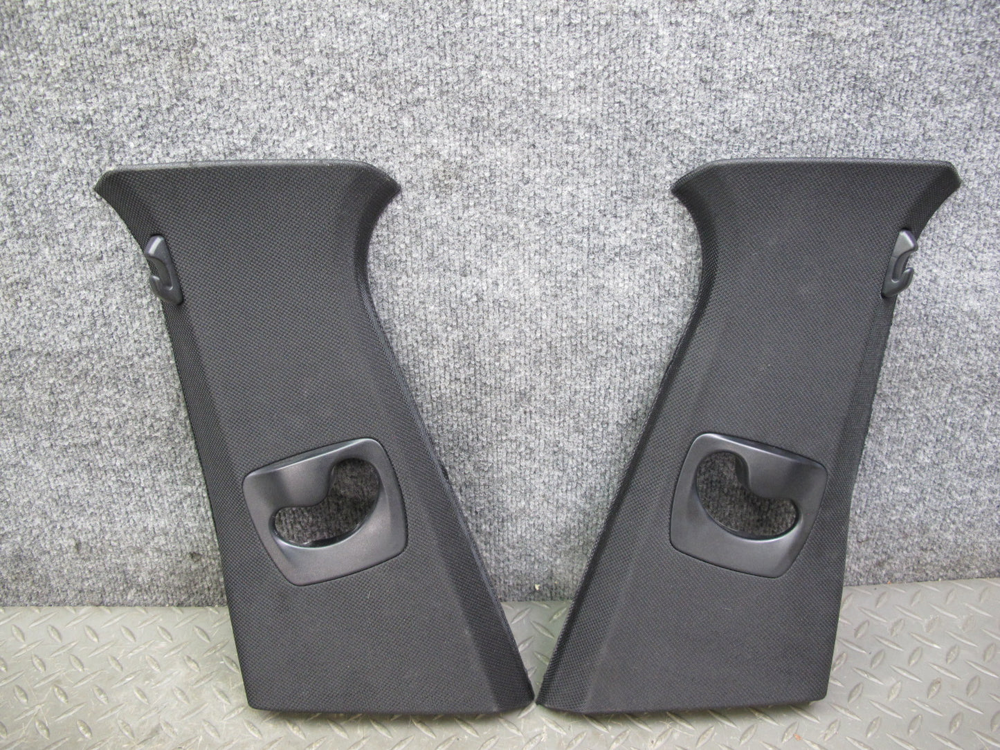 11-16 BMW F10 5-SERIES Set of 2 Center Upper B Pillar Trim Cover Panel OEM
