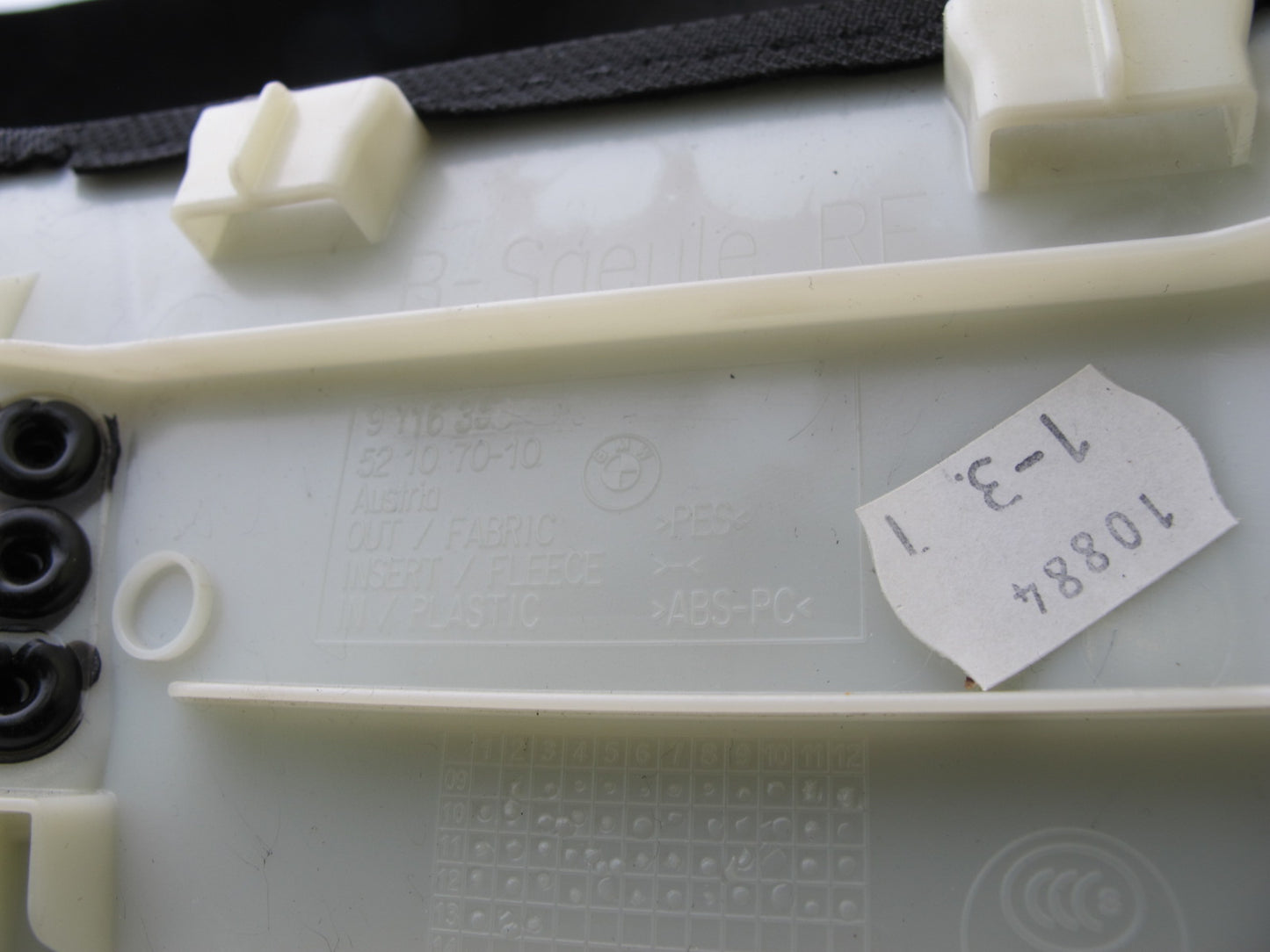 11-16 BMW F10 5-SERIES Set of 2 Center Upper B Pillar Trim Cover Panel OEM