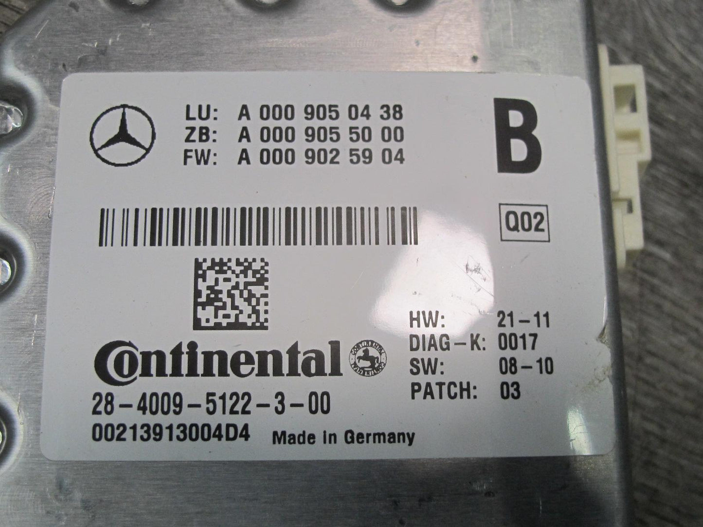 2012-2015 Mercedes W166 X166 Front Active Lane Assist Camera 0009050438 OEM