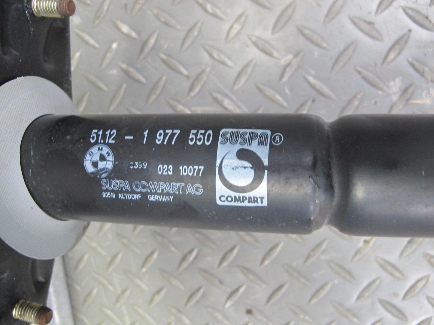 94-99 BMW E36 3-SERIES Rear Bumper Impact Reinforcement Bar w Shocks OEM