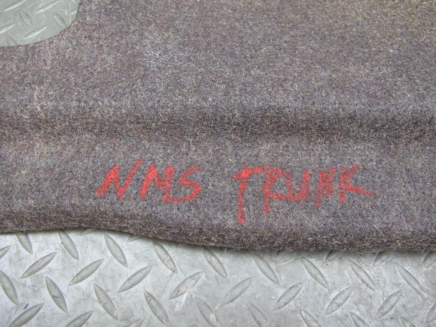 86-91 Mercedes W126 Rear Trunk Lid Carpet Liner Cover OEM