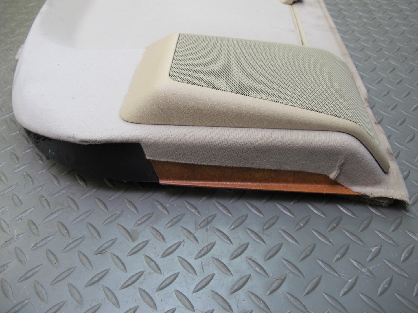 86-91 Mercedes W126 Rear Parcel Shelf Compartment Storage Panel w Brake Light