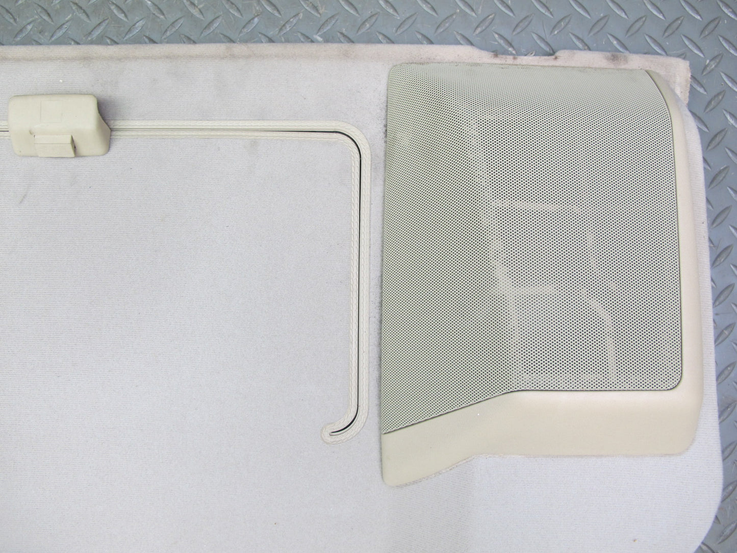 86-91 Mercedes W126 Rear Parcel Shelf Compartment Storage Panel w Brake Light