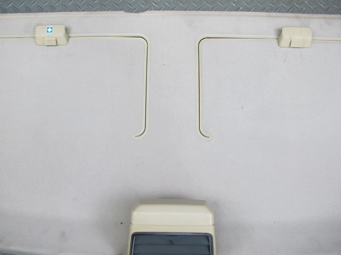 86-91 Mercedes W126 Rear Parcel Shelf Compartment Storage Panel w Brake Light