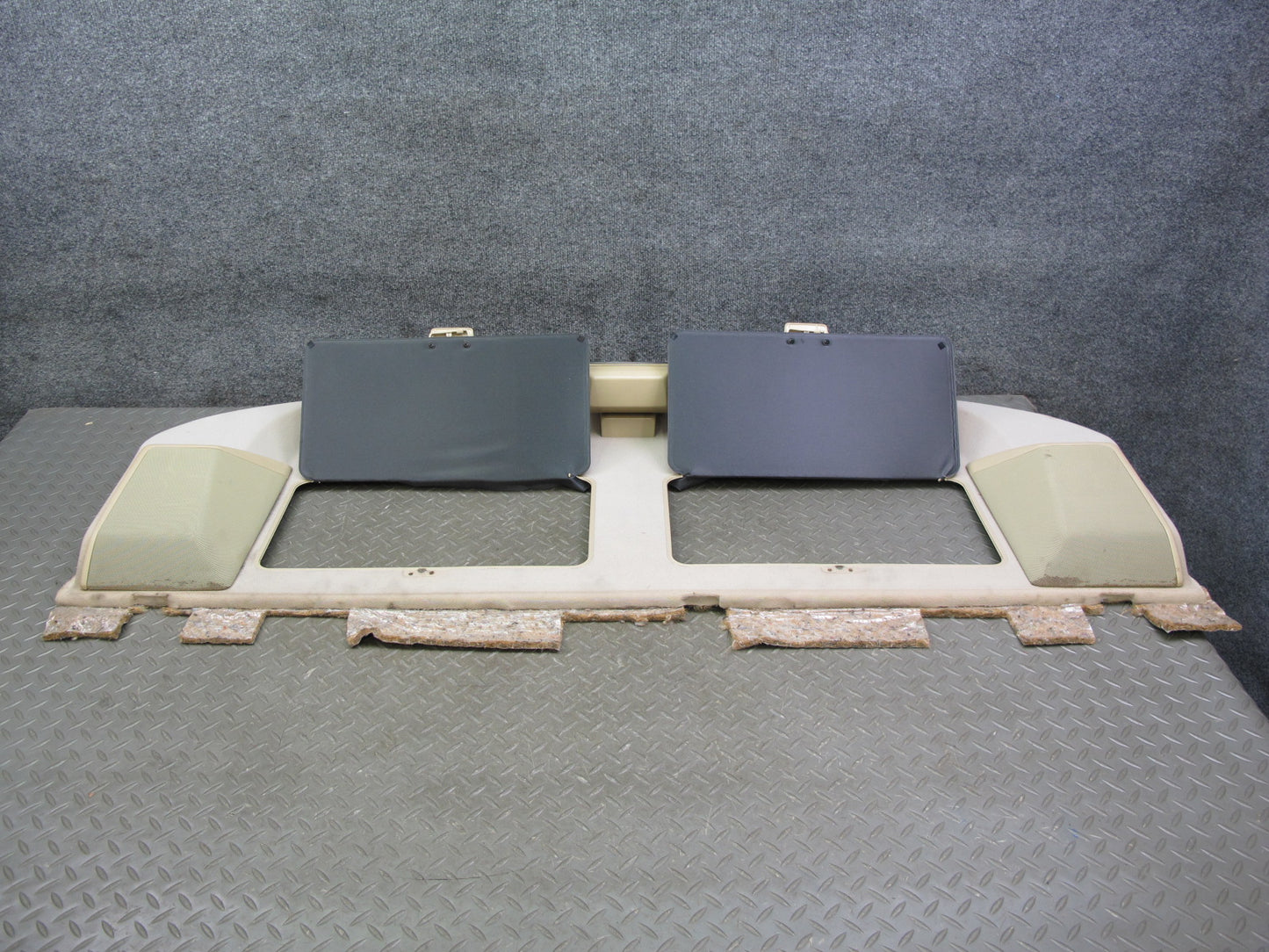 86-91 Mercedes W126 Rear Parcel Shelf Compartment Storage Panel w Brake Light