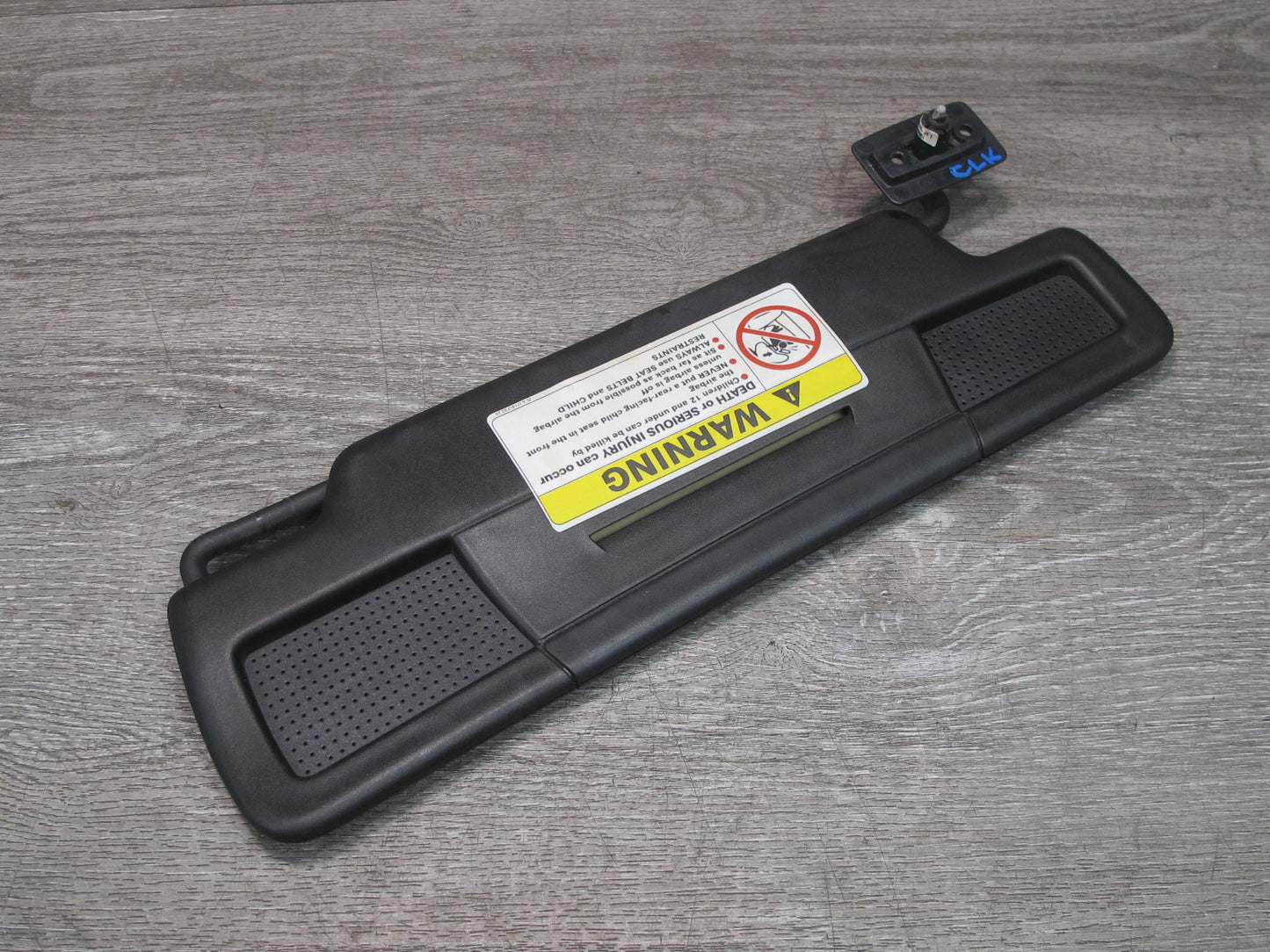 05-11 Mercedes R171 Slk-class Set of 2 Front Right & Left Sun Visor Black OEM