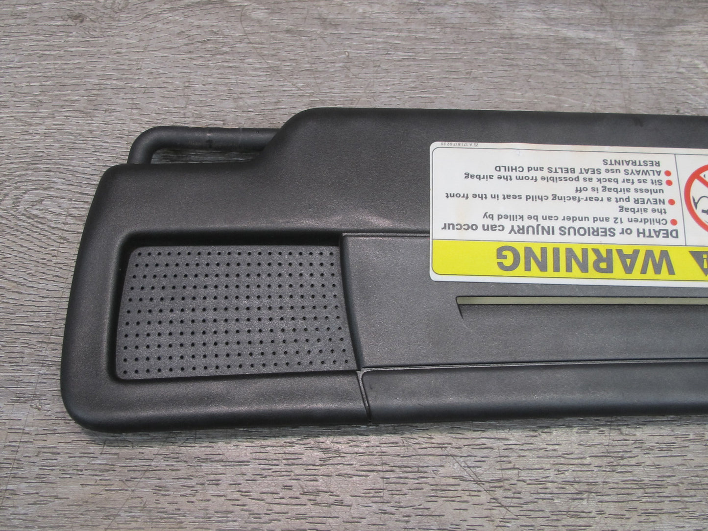 05-11 Mercedes R171 Slk-class Set of 2 Front Right & Left Sun Visor Black OEM