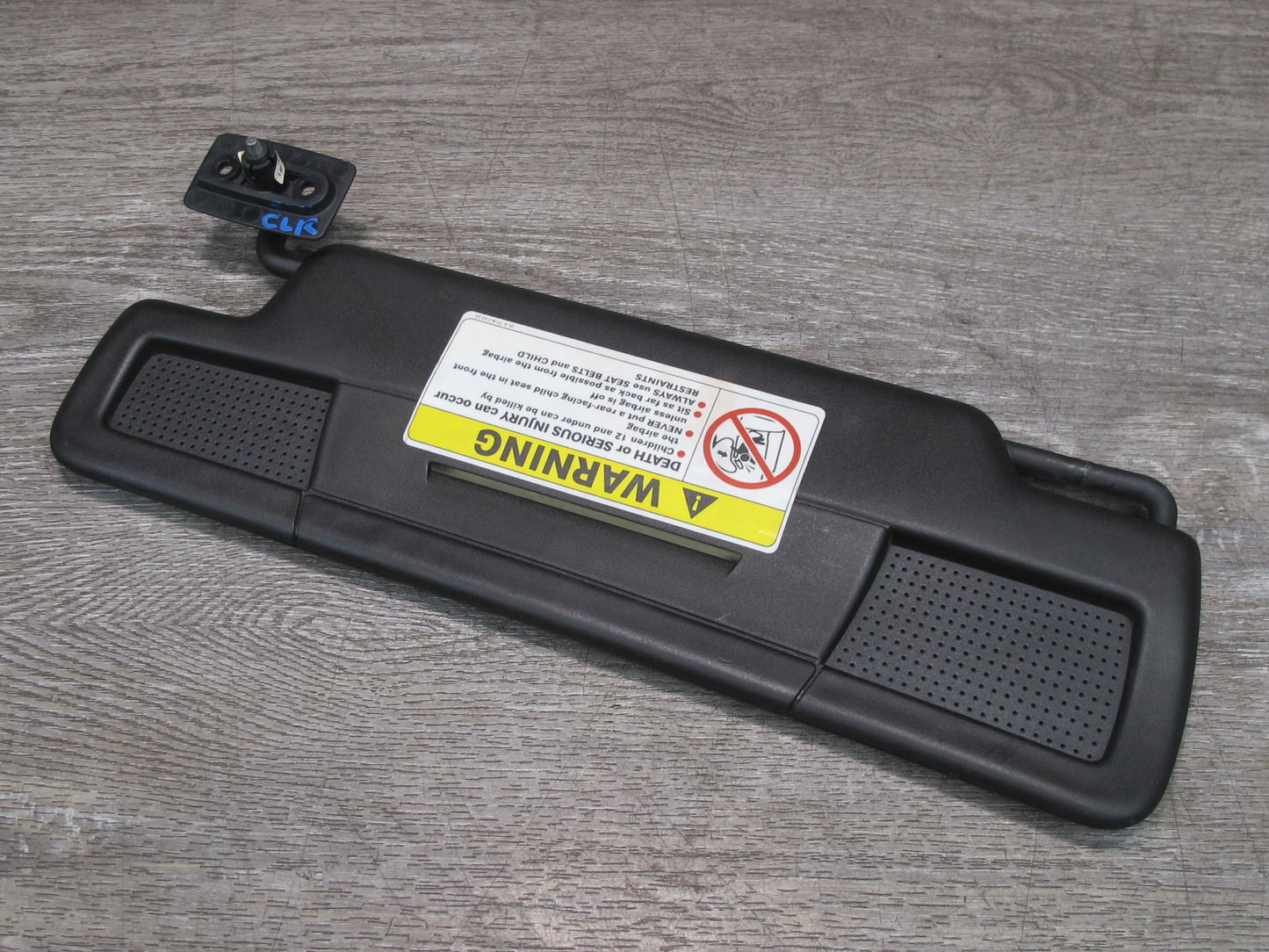 05-11 Mercedes R171 Slk-class Set of 2 Front Right & Left Sun Visor Black OEM