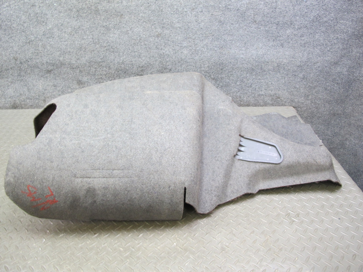 86-91 Mercedes W126 Rear Left Trunk Carpet Liner Trim Cover OEM