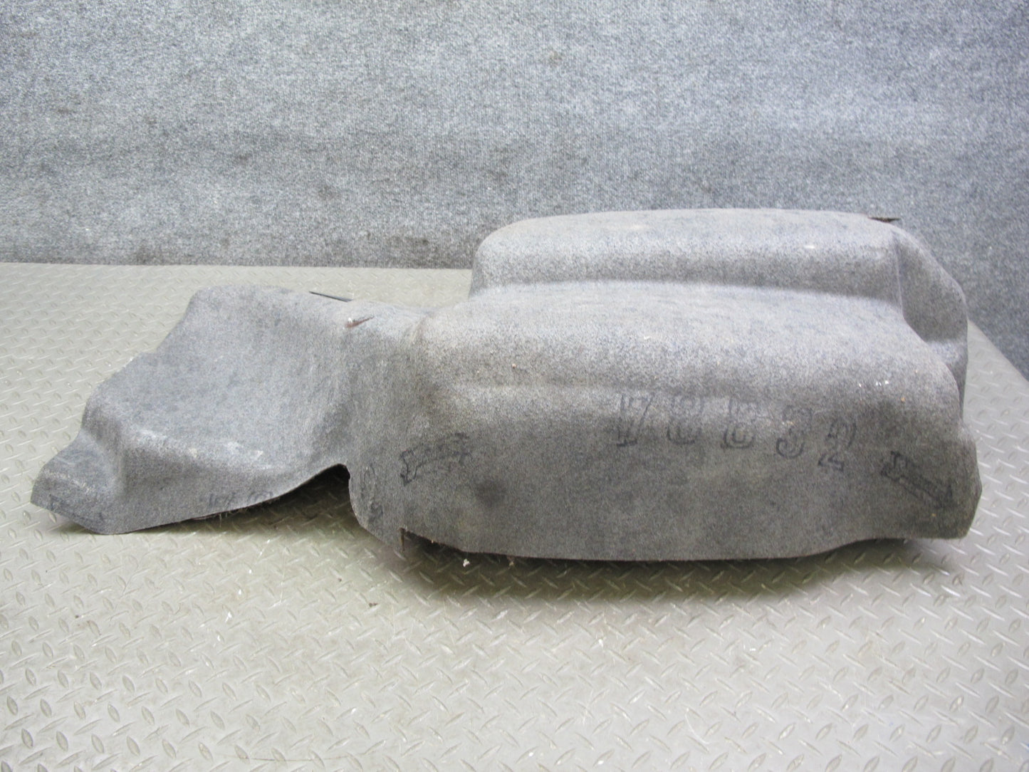 86-91 Mercedes W126 Rear Left Trunk Carpet Liner Trim Cover OEM