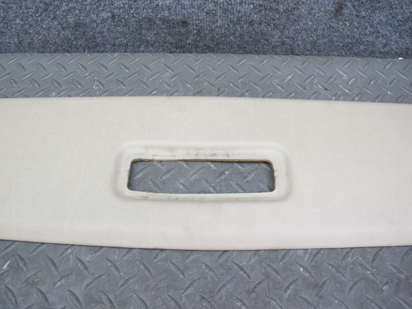 86-91 Mercedes W126 Rear Overhead Headliner Roof Trim Cover Panel Beige OEM