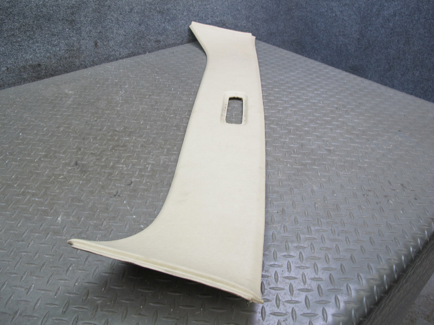 86-91 Mercedes W126 Rear Overhead Headliner Roof Trim Cover Panel Beige OEM