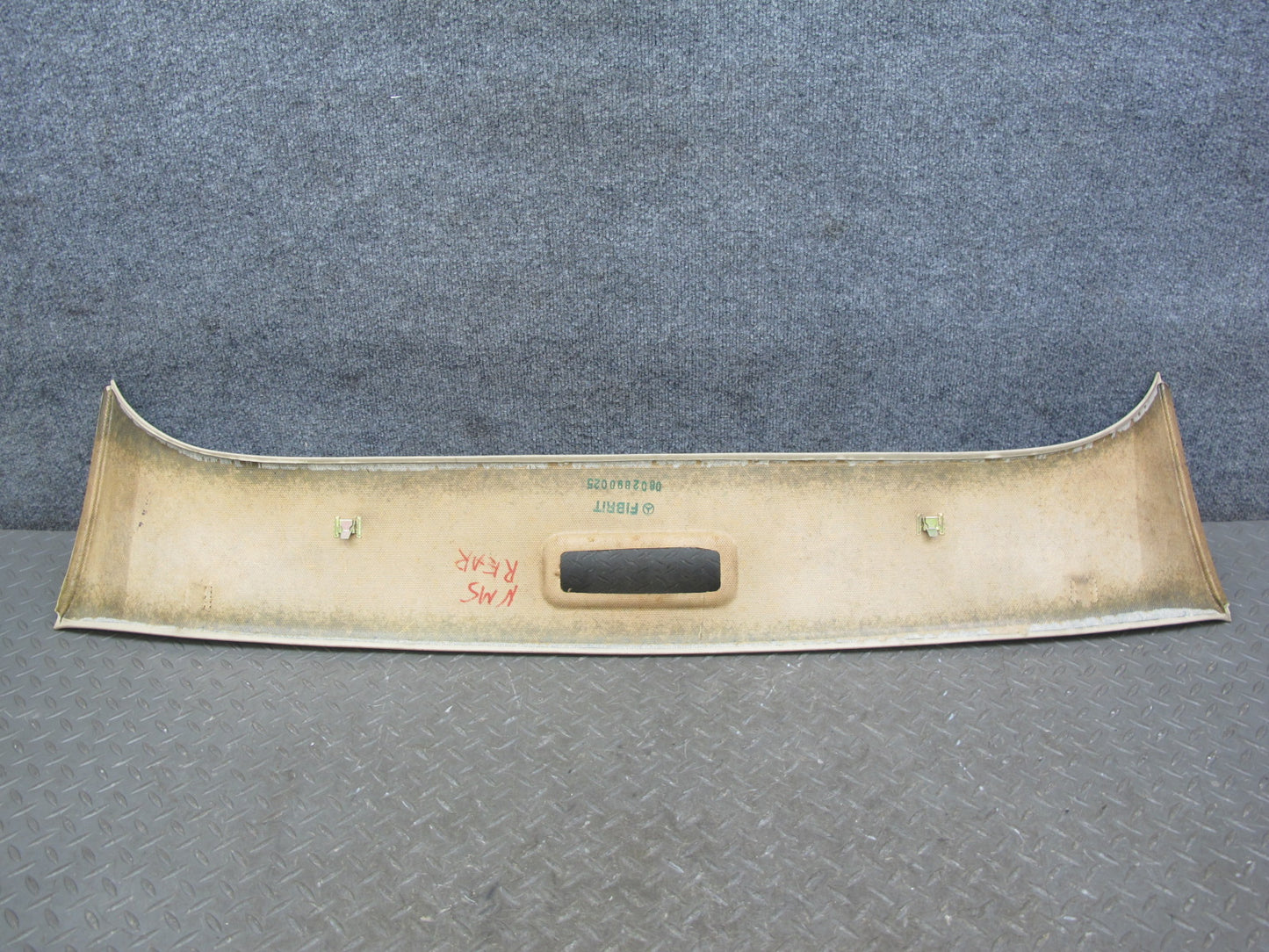 86-91 Mercedes W126 Rear Overhead Headliner Roof Trim Cover Panel Beige OEM