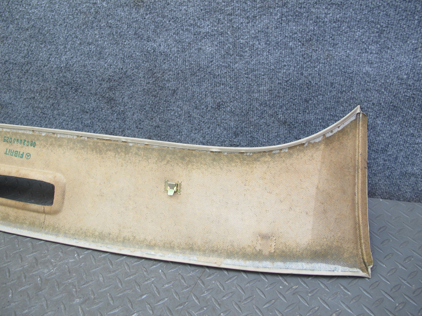 86-91 Mercedes W126 Rear Overhead Headliner Roof Trim Cover Panel Beige OEM