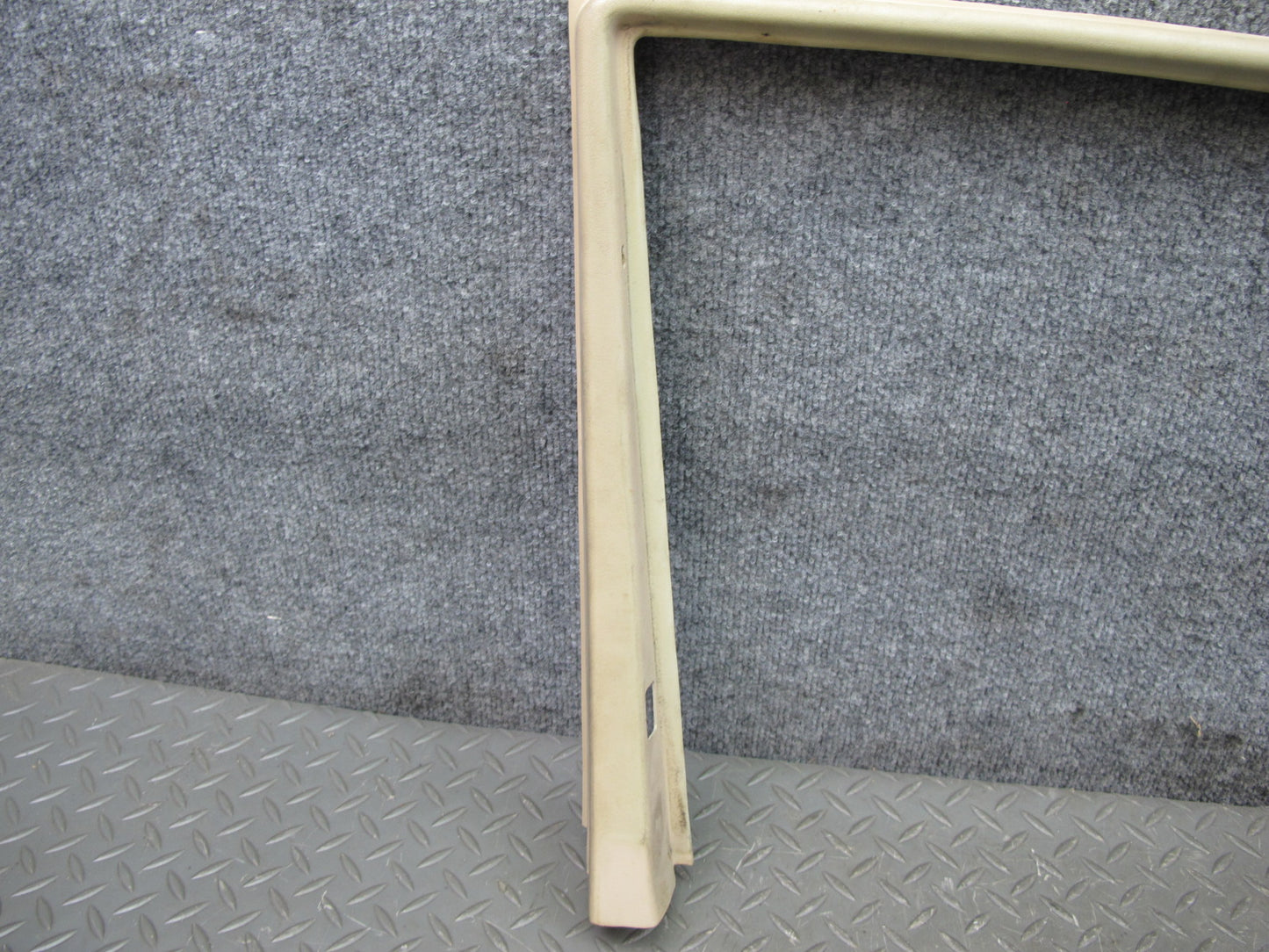 86-91 Mercedes W126 Front Left & Right Door Window Surround Trim Panel Set OEM